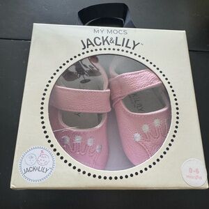 Jack & Lily My Mocs Baby Girl Moccasins Shoes in pink 0-6 Mo NEW